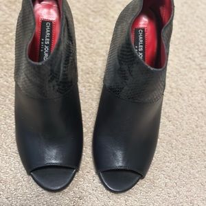 Charles Jourdan open-toe booties